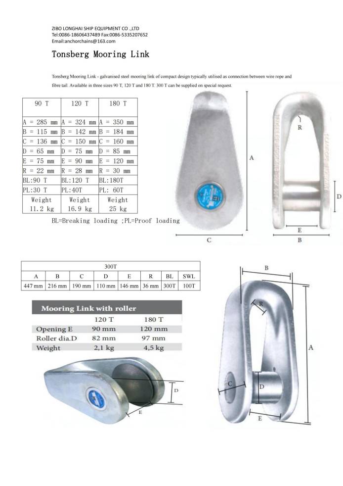 Mooring Shackle For rope Mandal Fairlead Mooring Shackle Zibo